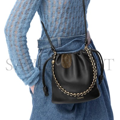 LOEWE FLAMENCO PURSE BUCKET IN MELLOW NAPPA LAMBSKIN A411FPBX02-1100 (32*24*17cm)