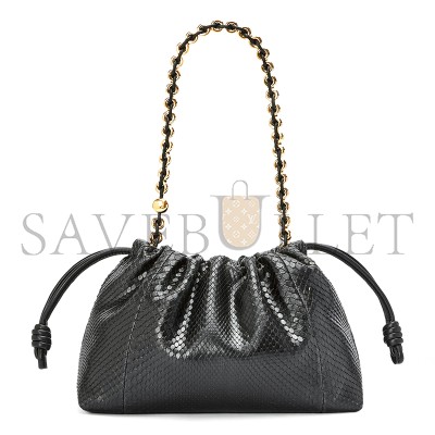 LOEWE MEDIUM FLAMENCO PURSE IN SNAKESKIN 012403-054 (30*20*10.5cm)