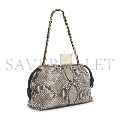 LOEWE MEDIUM FLAMENCO PURSE IN SNAKESKIN 012403-630 (30*20*10.5cm)