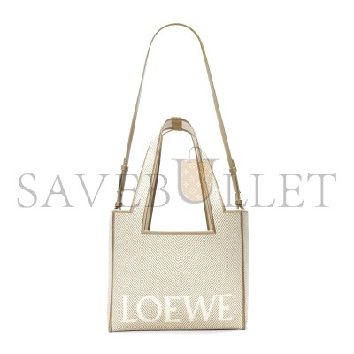 LOEWE MEDIUM LOEWE FONT TOTE IN JACQUARD CANVAS ALF1B61X11-2370 (30*25.5*15cm)