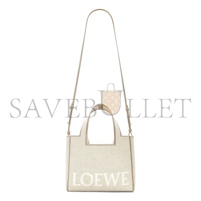 LOEWE SMALL LOEWE FONT TOTE IN JACQUARD CANVAS ALF1B59X14-2370 (24*19.5*11cm)