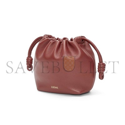 LOEWE MINI FLAMENCO PURSE IN MELLOW NAPPA LAMBSKIN 062348-354 (23*17*5.5cm)