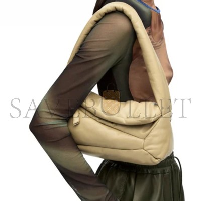 LOEWE PUFFER PUZZLE HOBO BAG IN SHINY NAPPA LAMBSKIN A510J67X13-354 (28*10*14cm)