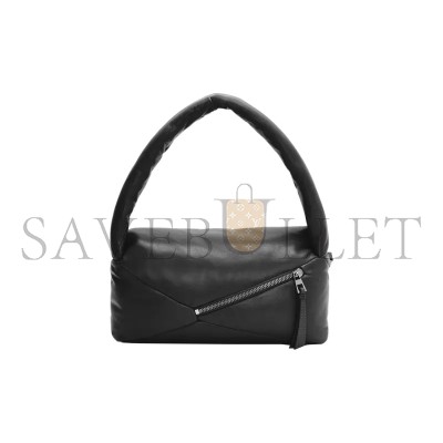 LOEWE PUFFER PUZZLE HOBO BAG IN SHINY NAPPA LAMBSKIN A510J67X13-1100 (28*10*14cm)