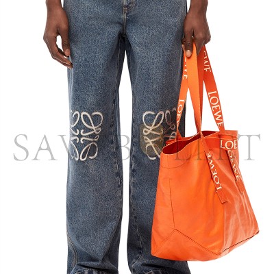 LOEWE FOLD SHOPPER IN PAPER CALFSKIN B507X23X01-9100 (50*31*20cm)