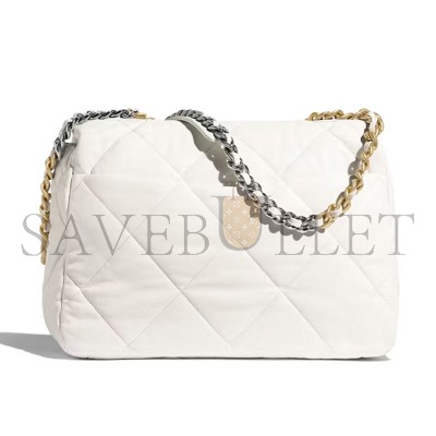 CHANEL 19 BAG WHITE AS1161 B01564 10601 (30*20*10cm)