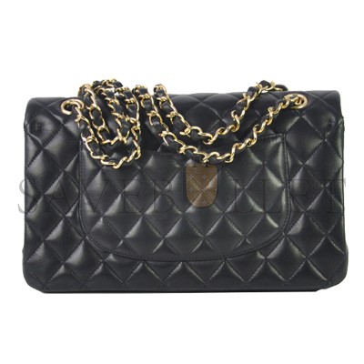 CHANEL CLASSIC FLAP MEDIUM BLACK A01112 (26*16*7cm)