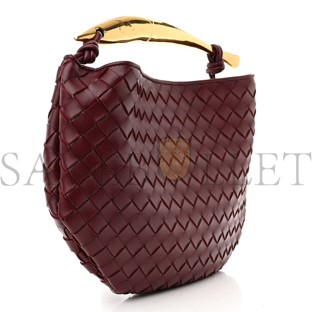 BOTTEGA VENETA NAPPA INTRECCIATO SARDINE BAG BAROLO (34*23*3cm)