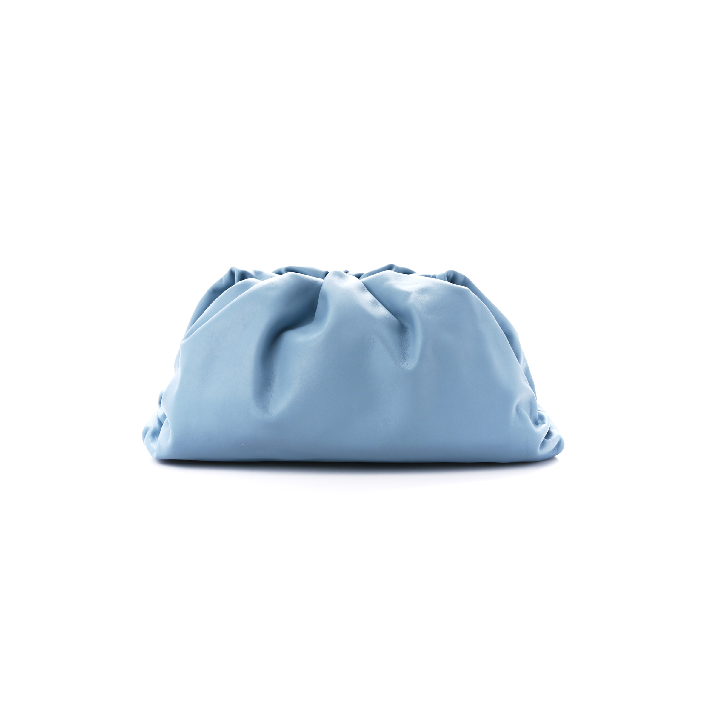 BOTTEGA VENETA SMOOTH BUTTER CALF THE POUCH OVERSIZED CLUTCH ICE  (38*19*9cm)