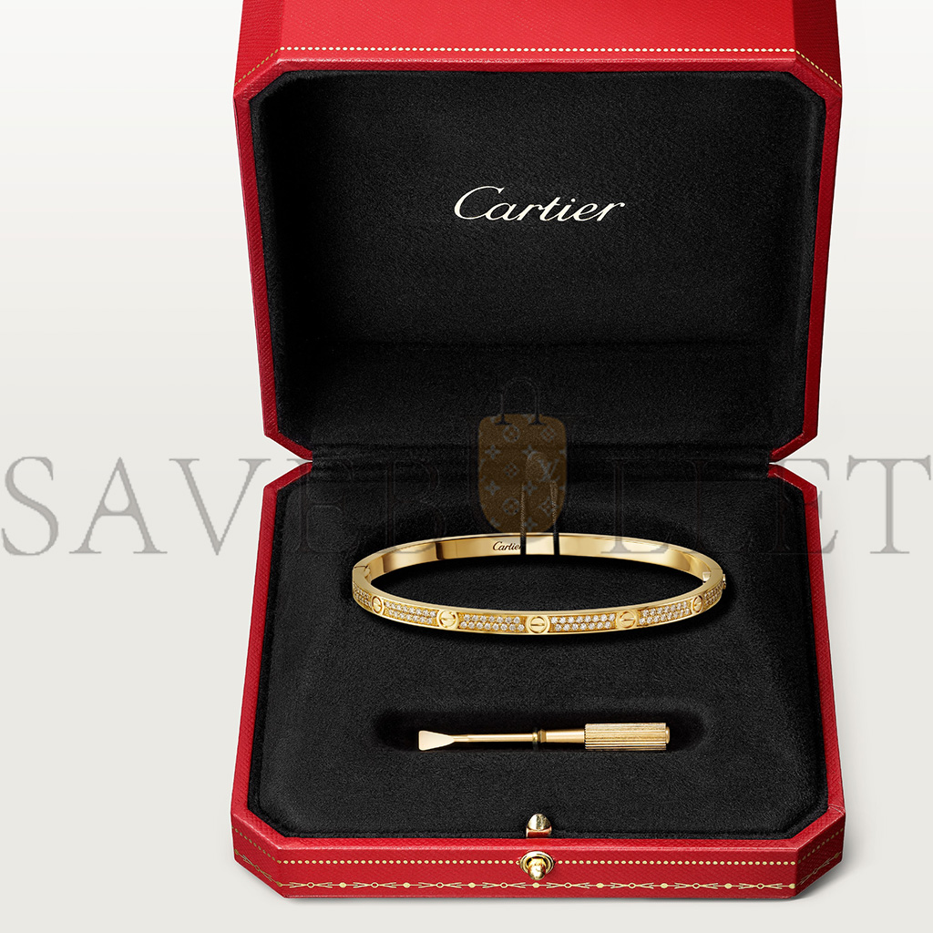 CARTIER  LOVE BRACELET, SMALL MODEL, PAVED N6710617