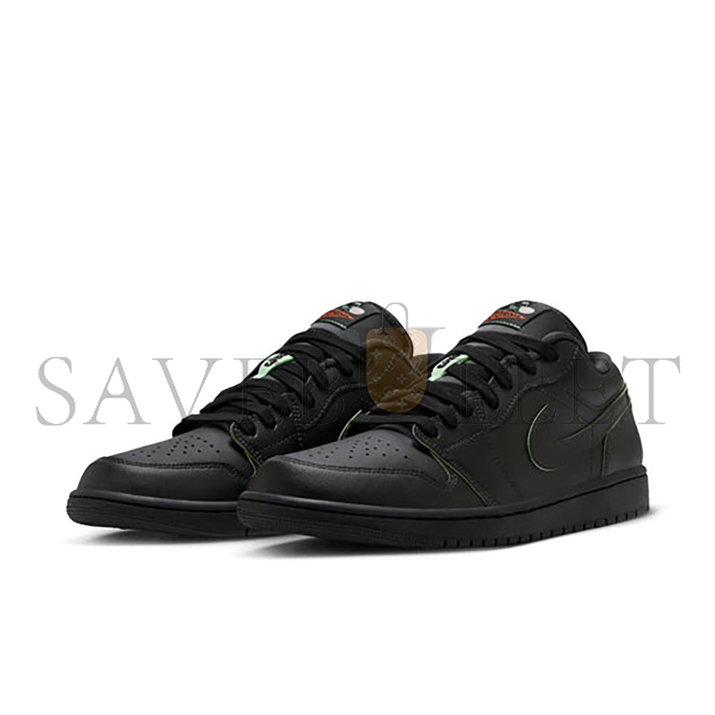 NIKE AIR JORDAN 1 LOW SE BLACK VAPOR GREEN HM3690-001