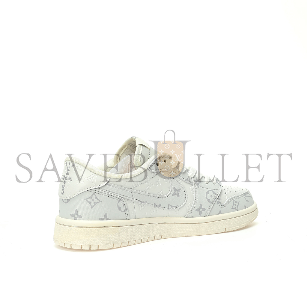 NIKE AIR JORDAN 1 LOW OG SP WHITE GREY LV MONOGRAM LX1988-500