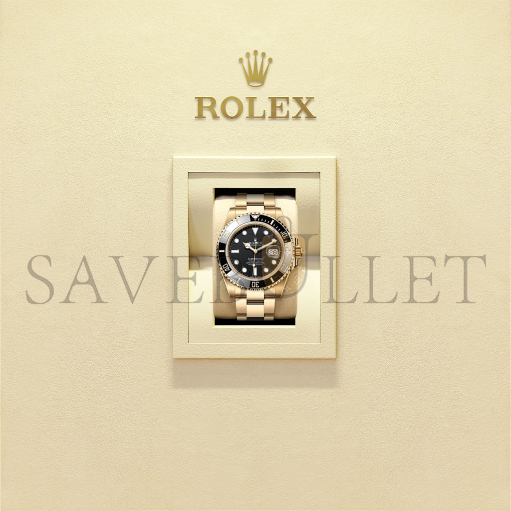 ROLEX SUBMARINER DATE OYSTER, 41 MM, YELLOW GOLD WATCH 126618LN