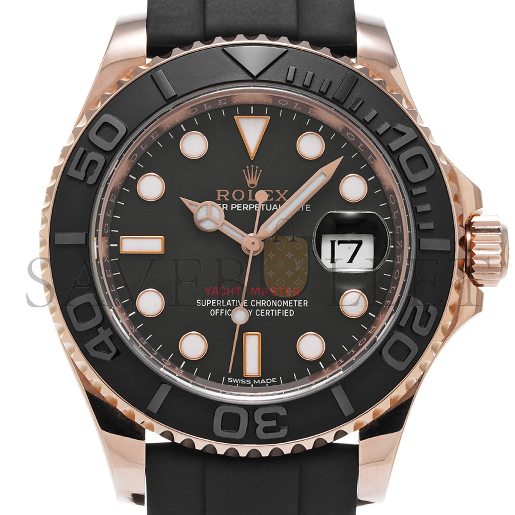 ROLEX YACHT-MASTER BLACK 40MM WATCH 116655