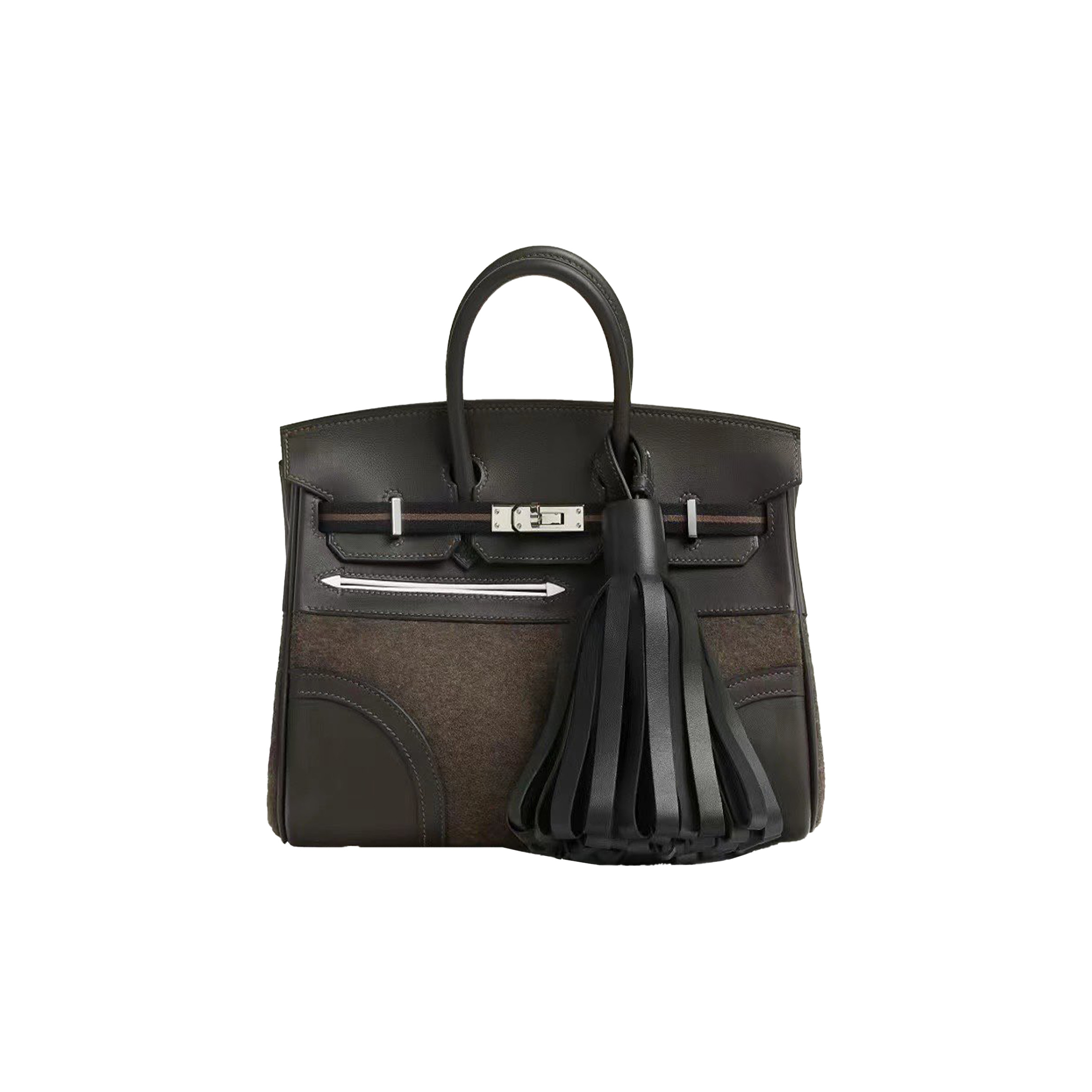 HERMES MASTER BIRKIN 25 GO TEAM EBENE EBONY BAG 7900551876 (25*20*13cm)