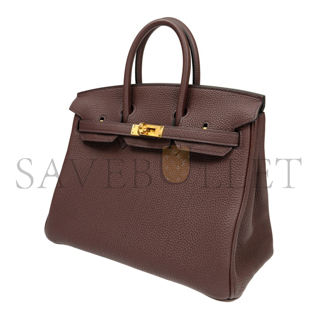 HERMES MASTER BIRKIN 25 CHOCOLATE BAG BK250GTGGP (25*20*13cm)