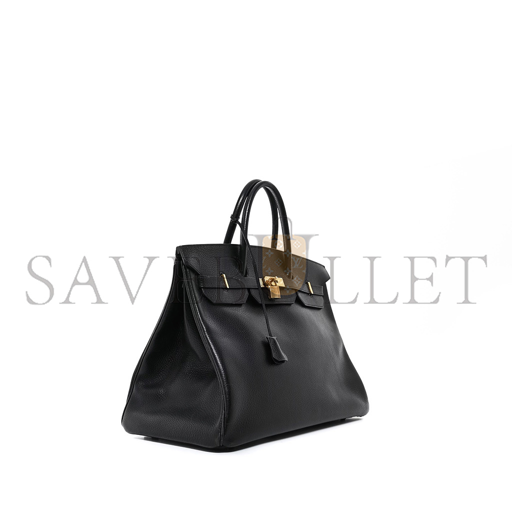 HERMÈS MASTER BIRKIN 40 TOGO LEATHER BLACK GOLD BUCKLE WS3148 (40*30*21cm)