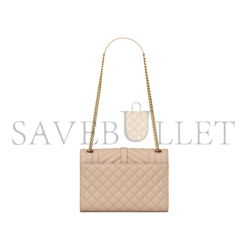 YSL ENVELOPE MEDIUM IN QUILTED GRAIN DE POUDRE EMBOSSED LEATHER 600185BOW912721 (24*17.5*6cm) YSL ENVELOPE MEDIUM IN QUILTED GRAIN DE POUDRE EMBOSSED LEATHER 600185BOW912721 (24*17.5*6cm)