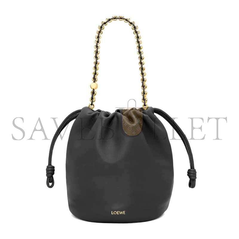 LOEWE FLAMENCO PURSE BUCKET IN MELLOW NAPPA LAMBSKIN A411FPBX02-1100 (32*24*17cm) LOEWE FLAMENCO PURSE BUCKET IN MELLOW NAPPA LAMBSKIN A411FPBX02-1100 (32*24*17cm)