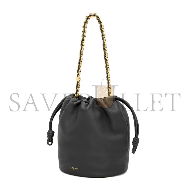 LOEWE FLAMENCO PURSE BUCKET IN MELLOW NAPPA LAMBSKIN A411FPBX02-1100 (32*24*17cm) LOEWE FLAMENCO PURSE BUCKET IN MELLOW NAPPA LAMBSKIN A411FPBX02-1100 (32*24*17cm)