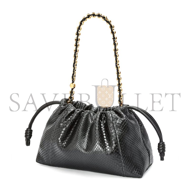 LOEWE MEDIUM FLAMENCO PURSE IN SNAKESKIN 012403-054 (30*20*10.5cm)