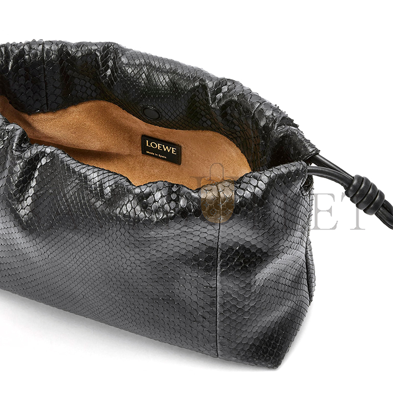 LOEWE MEDIUM FLAMENCO PURSE IN SNAKESKIN 012403-054 (30*20*10.5cm)
