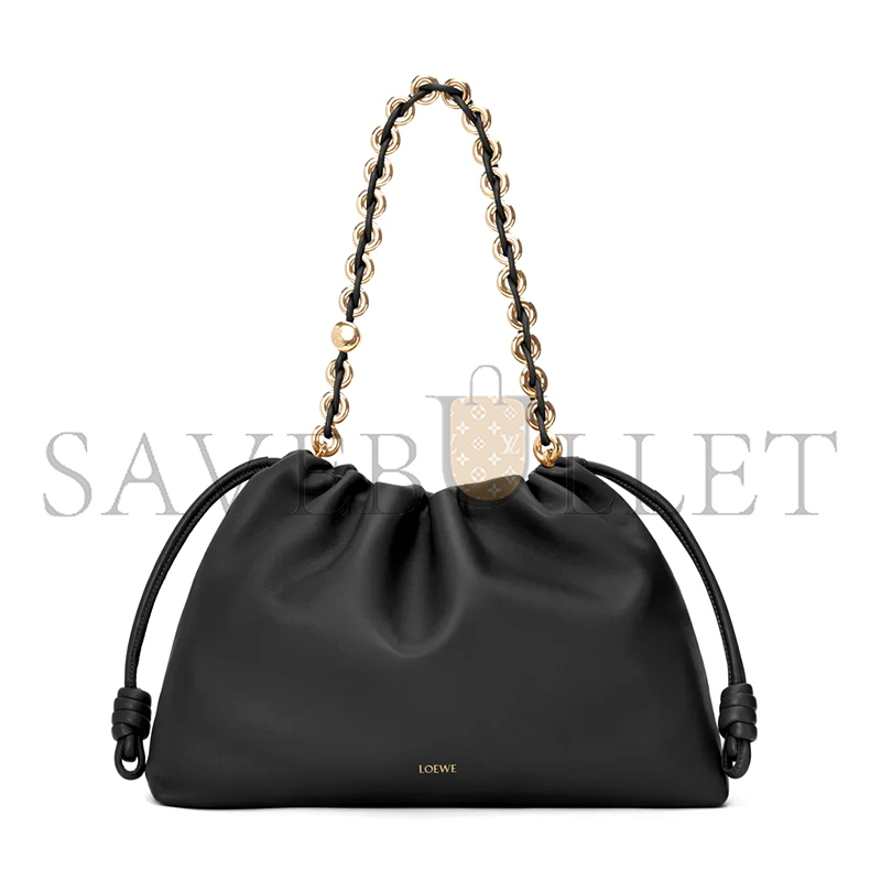LOEWE LARGE FLAMENCO PURSE IN MELLOW NAPPA LAMBSKIN A411FPDX01-1100 (41*26*9cm) LOEWE LARGE FLAMENCO PURSE IN MELLOW NAPPA LAMBSKIN A411FPDX01-1100 (41*26*9cm)
