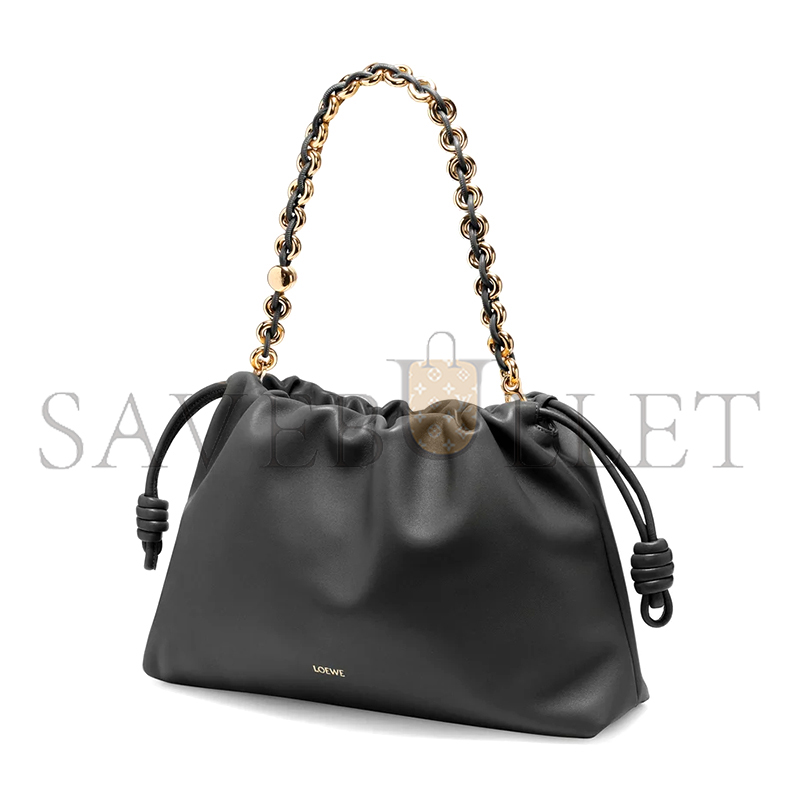 LOEWE LARGE FLAMENCO PURSE IN MELLOW NAPPA LAMBSKIN A411FPDX01-1100 (41*26*9cm) LOEWE LARGE FLAMENCO PURSE IN MELLOW NAPPA LAMBSKIN A411FPDX01-1100 (41*26*9cm)