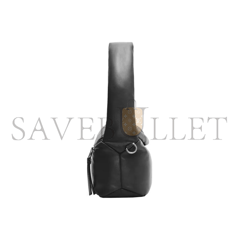 LOEWE PUFFER PUZZLE HOBO BAG IN SHINY NAPPA LAMBSKIN A510J67X13-1100 (28*10*14cm)
