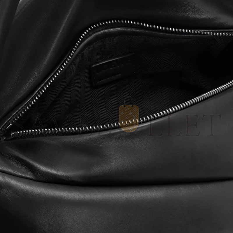 LOEWE PUFFER PUZZLE HOBO BAG IN SHINY NAPPA LAMBSKIN A510J67X13-1100 (28*10*14cm)