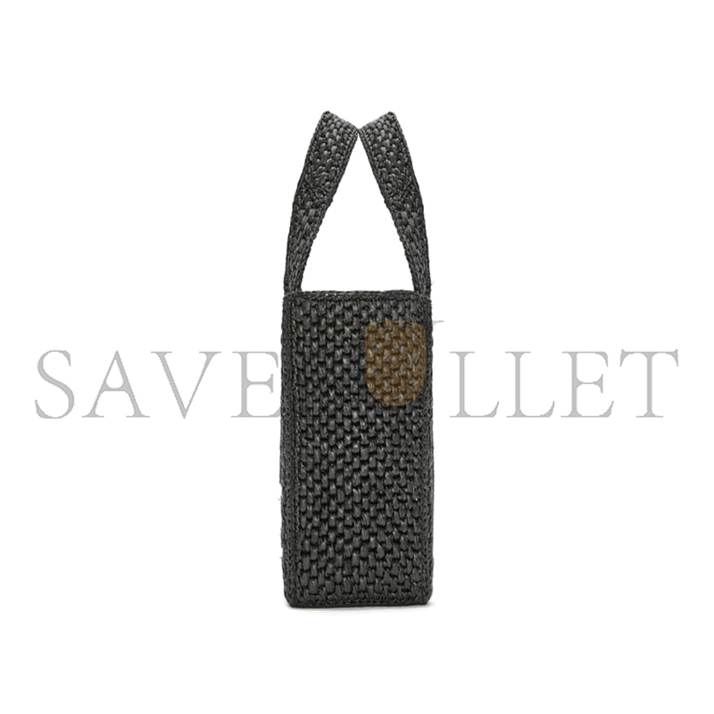 LOEWE SMALL LOEWE FONT TOTE IN RAFFIA A685B59X01-1100 (24*19.5*11cm)