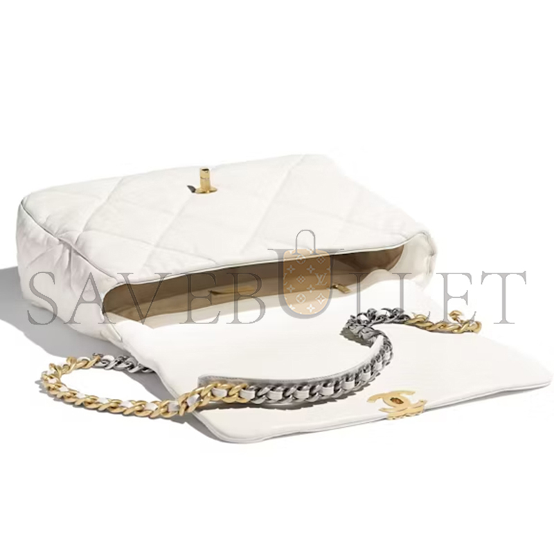 CHANEL 19 BAG WHITE AS1161 B01564 10601 (30*20*10cm)