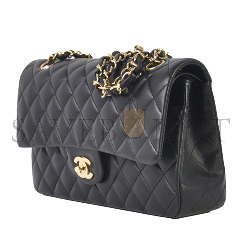 CHANEL CLASSIC FLAP MEDIUM BLACK A01112 (26*16*7cm)