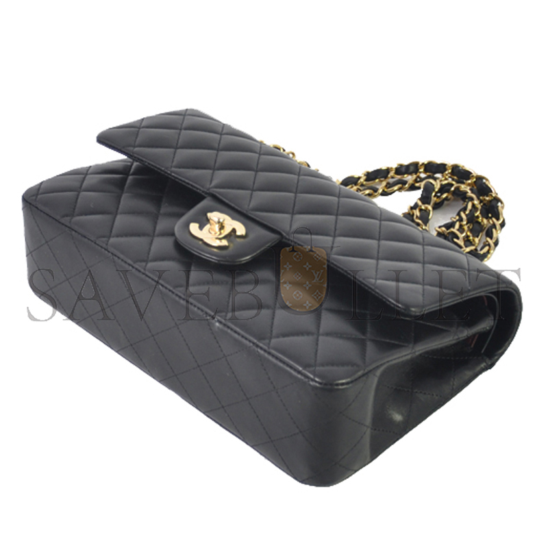 CHANEL CLASSIC FLAP MEDIUM BLACK A01112 (26*16*7cm)