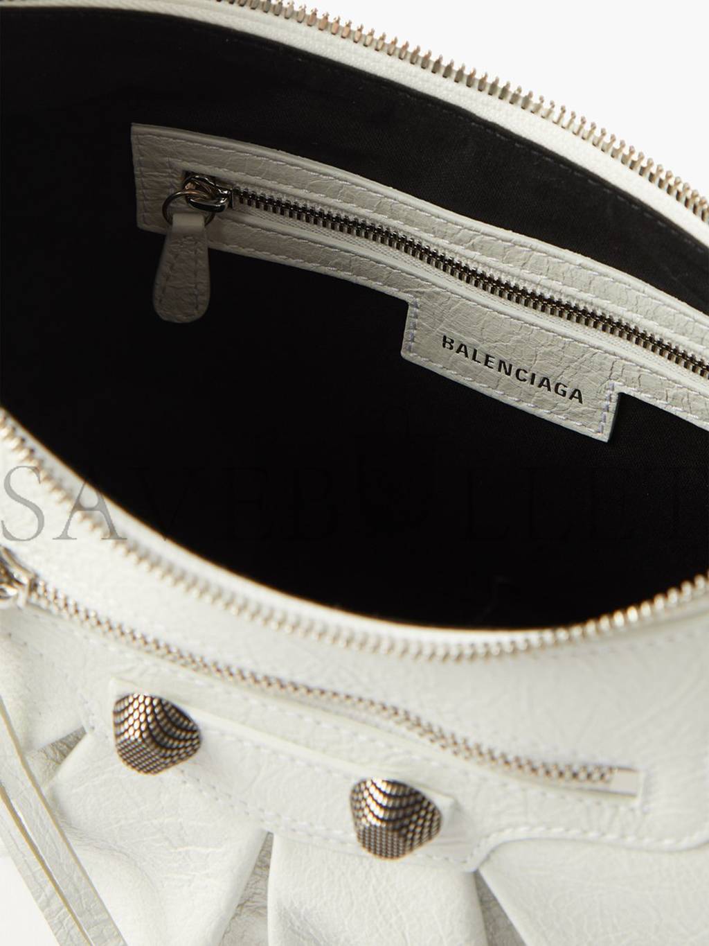 BALENCIAGA WHITE CAGOLE S LEATHER SHOULDER BAG  MATCHESFASHION US (25*17.7*6cm)