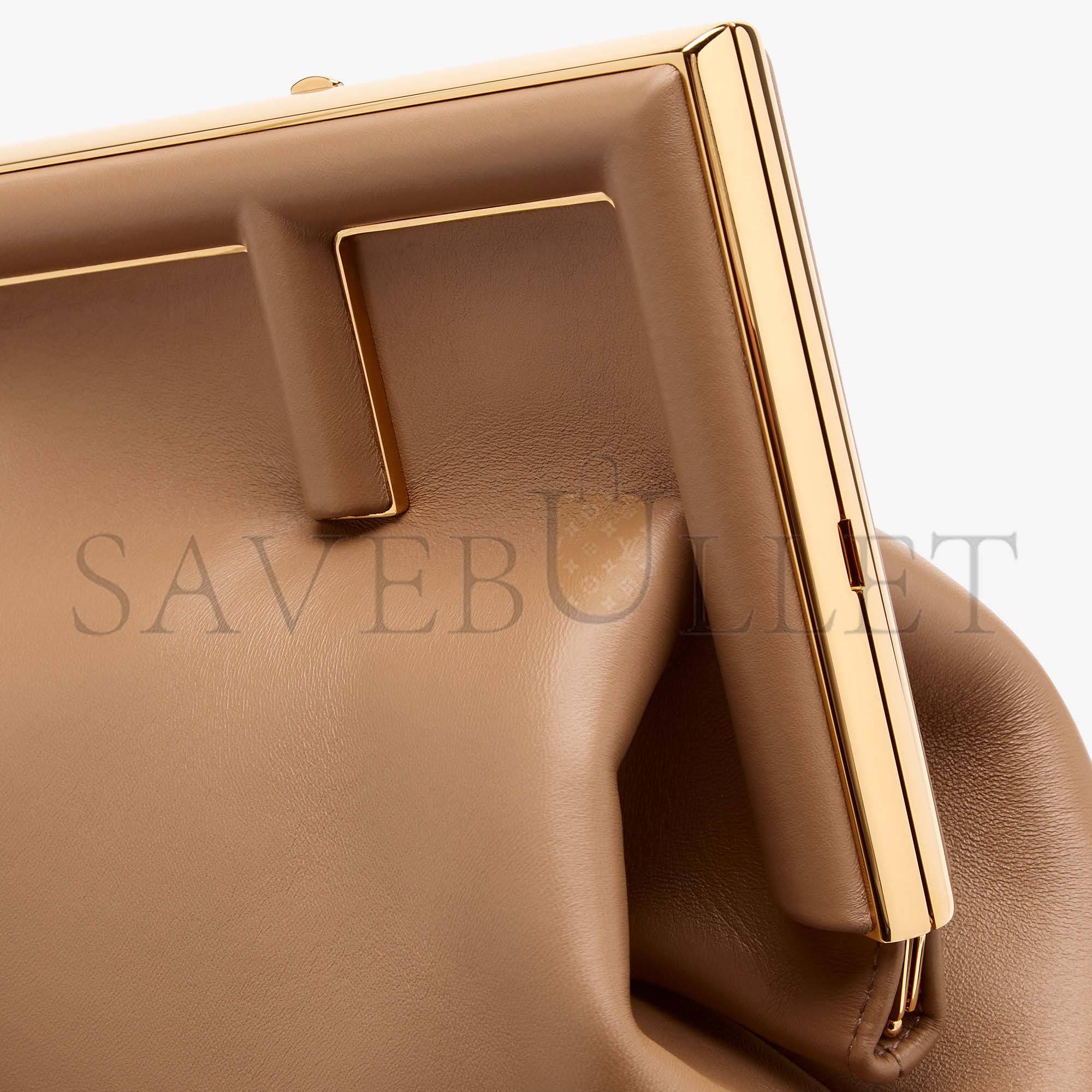 FENDI FIRST MEDIUM - BEIGE LEATHER BAG 8BP127ABVEF11WP (32.5*23.5*15cm)