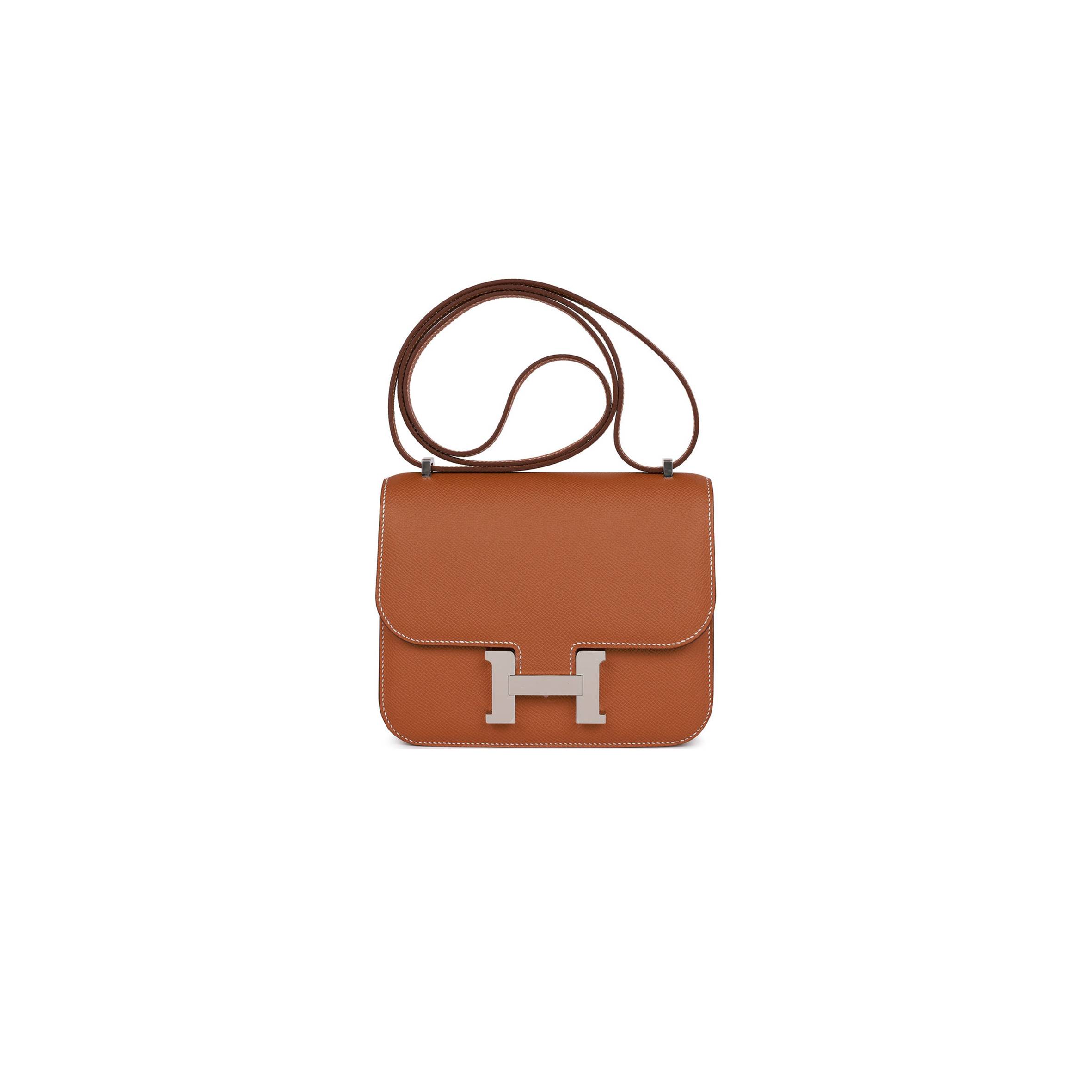 HERMES CONSTANCE 18 GOLD EPSOM PALLADIUM HARDWARE (18cm)