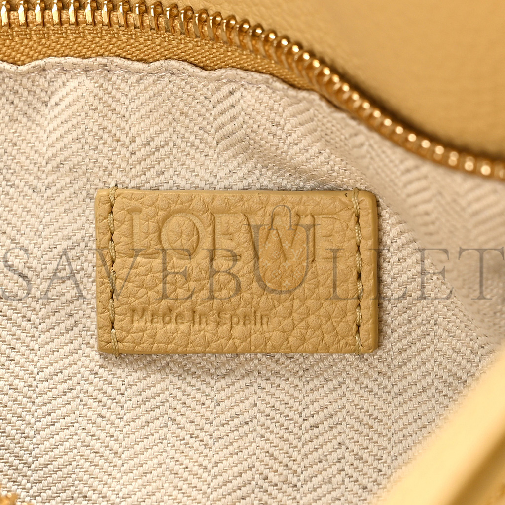 LOEWE CALFSKIN SMALL PUZZLE BAG DARK BUTTER (24*16.5*10.5cm)