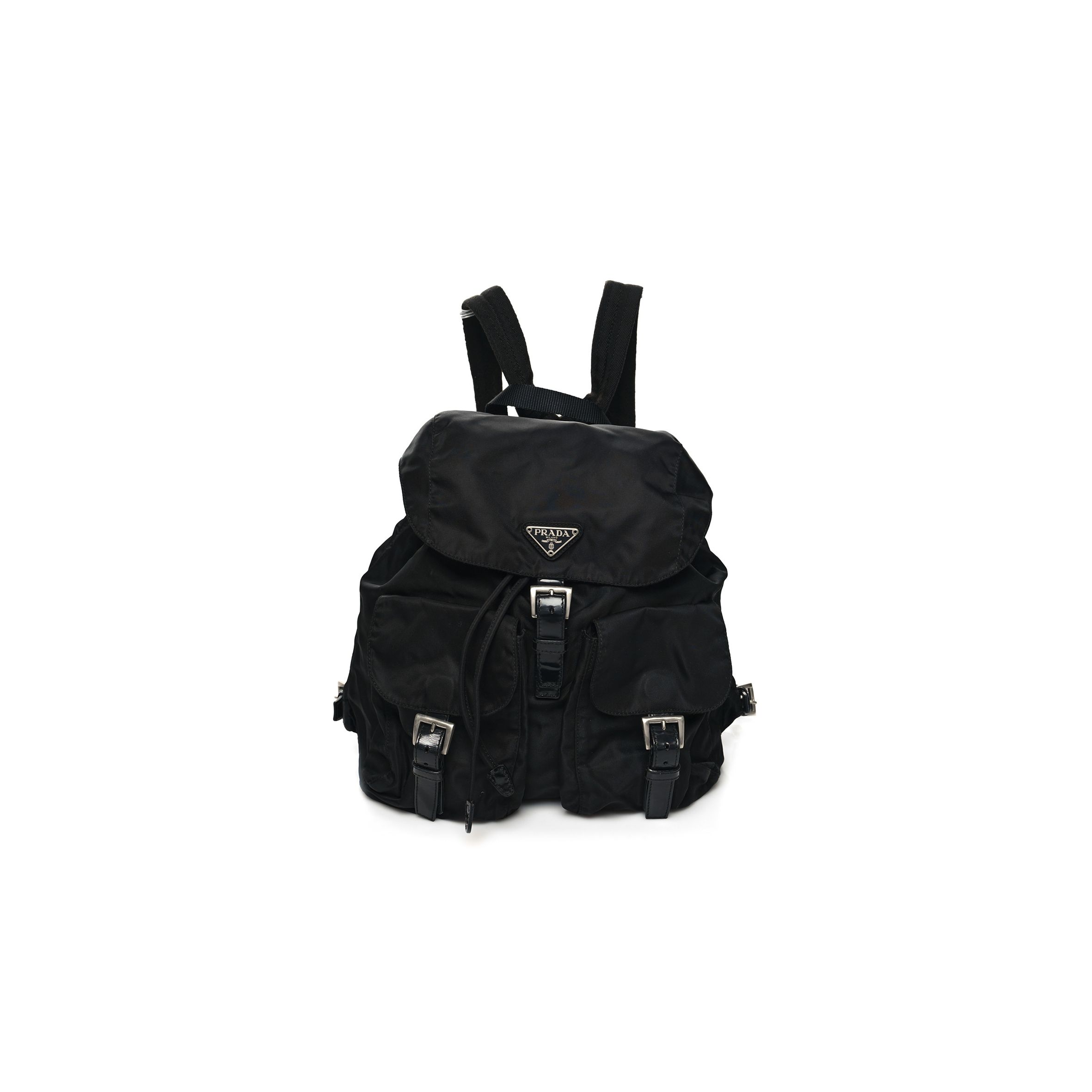 PRADA NYLON VELA MEDIUM BACKPACK BLACK (33*29*15cm)