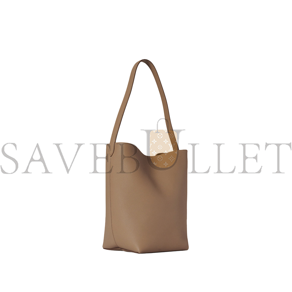 THE ROW MEDIUM NS PARK TOTE BAG IN LEATHER DARK TAUPE W1313L129DTPL (33*28*15cm)