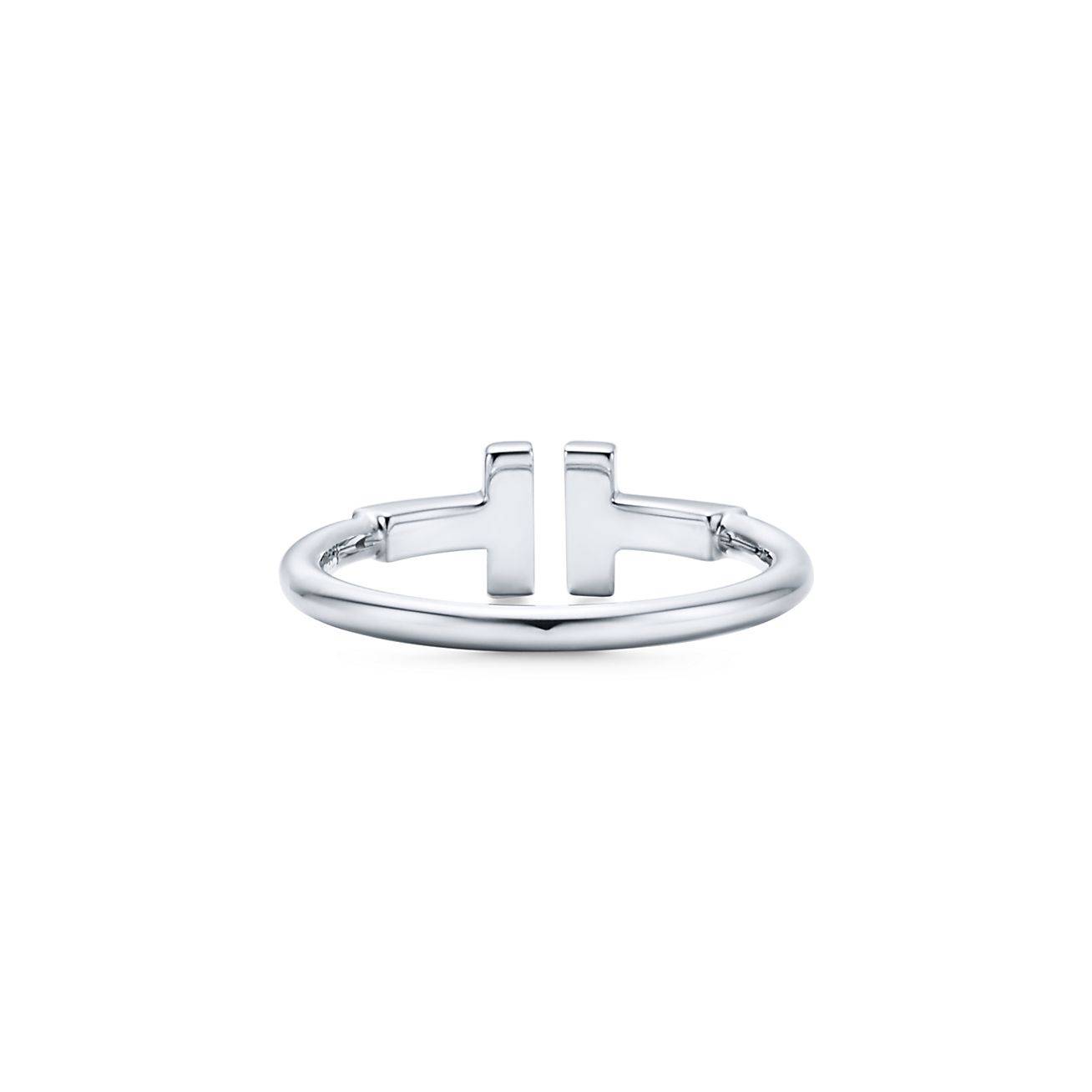 TIFFANY T WIRE RING IN 18K WHITE GOLD