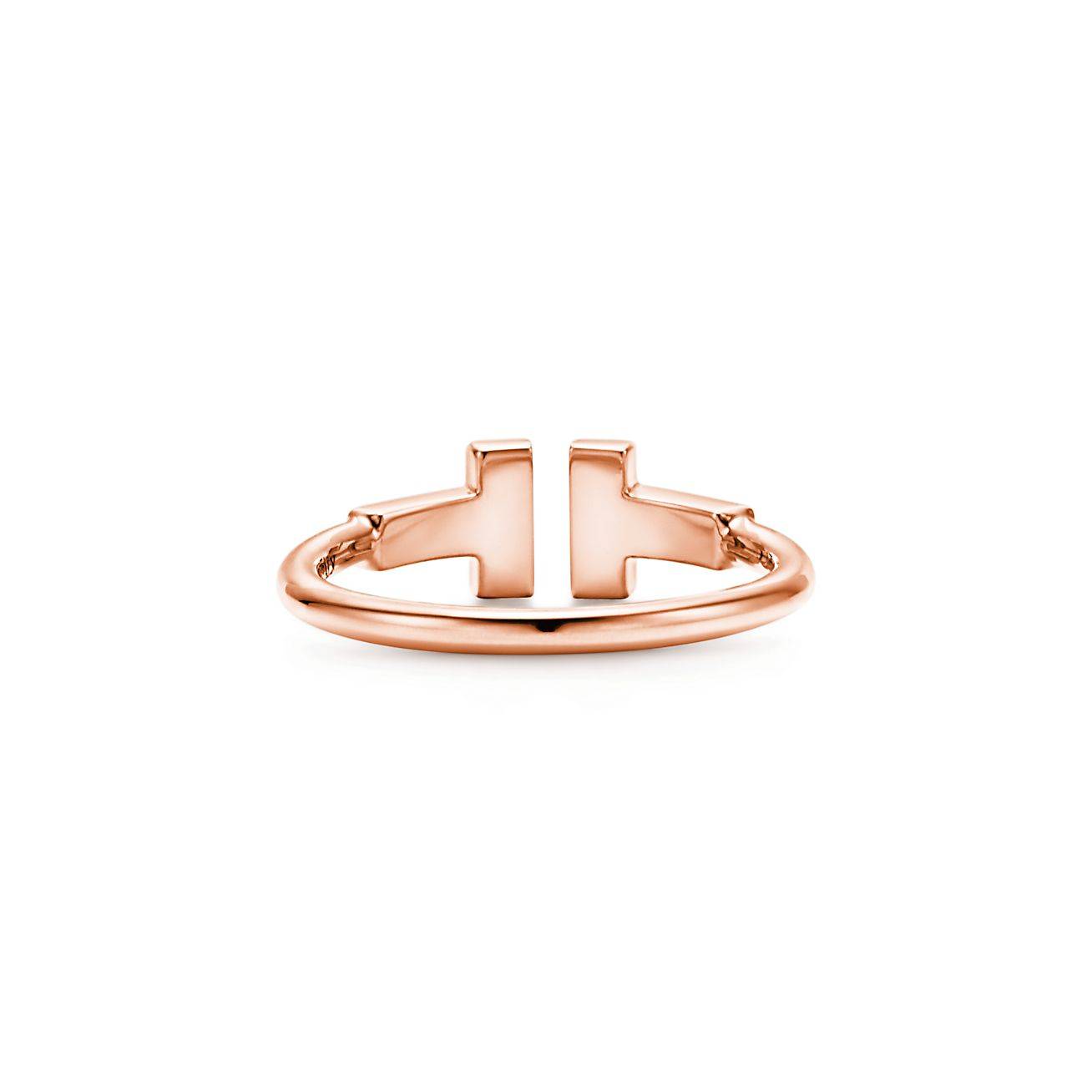 Tiffany T Diamond Wire Ring in 18k Rose Gold