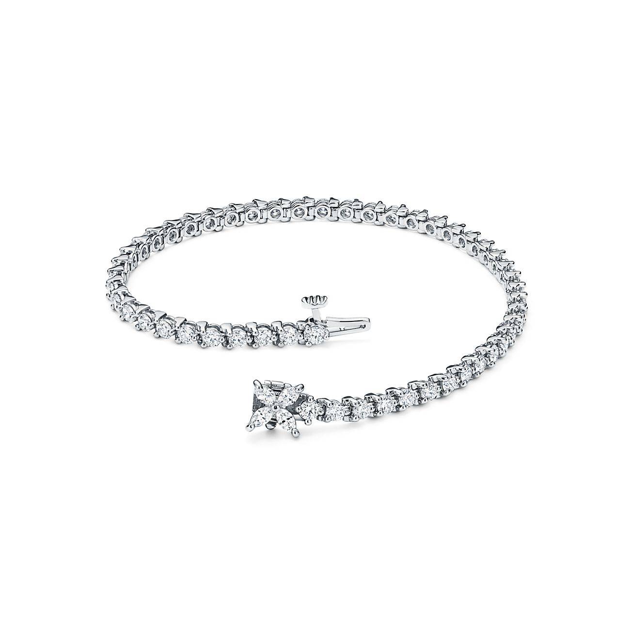 TIFFANY VICTORIA® TENNIS BRACELET IN PLATINUM WITH DIAMONDS