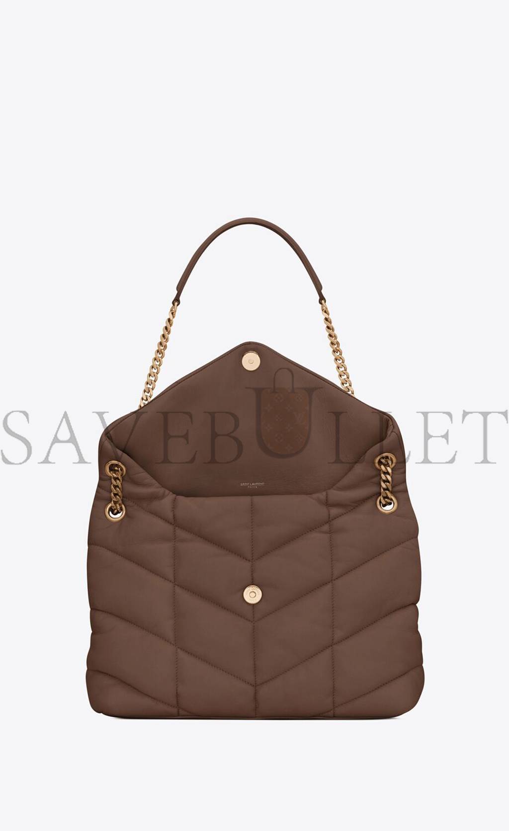 YSL PUFFER MEDIUM CHAIN BAG IN QUILTED LAMBSKIN 5774751EL072851 (35*23*13.5cm)