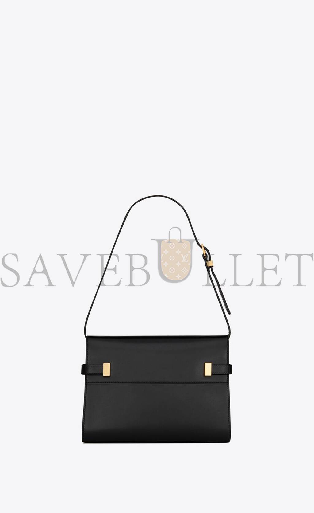 YSL MANHATTAN SMALL SHOULDER BAG IN BOX SAINT LAURENT LEATHER 6756260SX0W1000 (24*17.5*6cm)