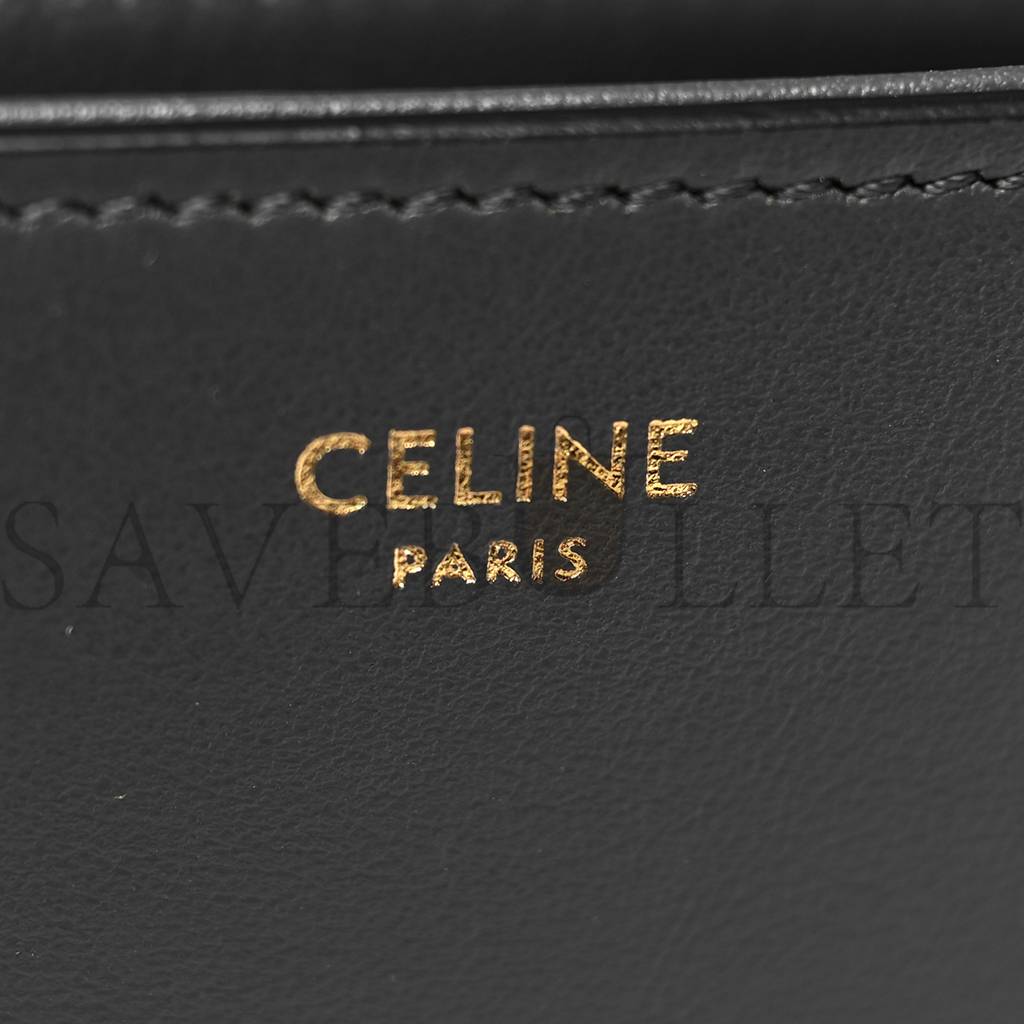 CELINE SMOOTH CALFSKIN MEDIUM TABOU ANTHRACITE (23*18*1cm)