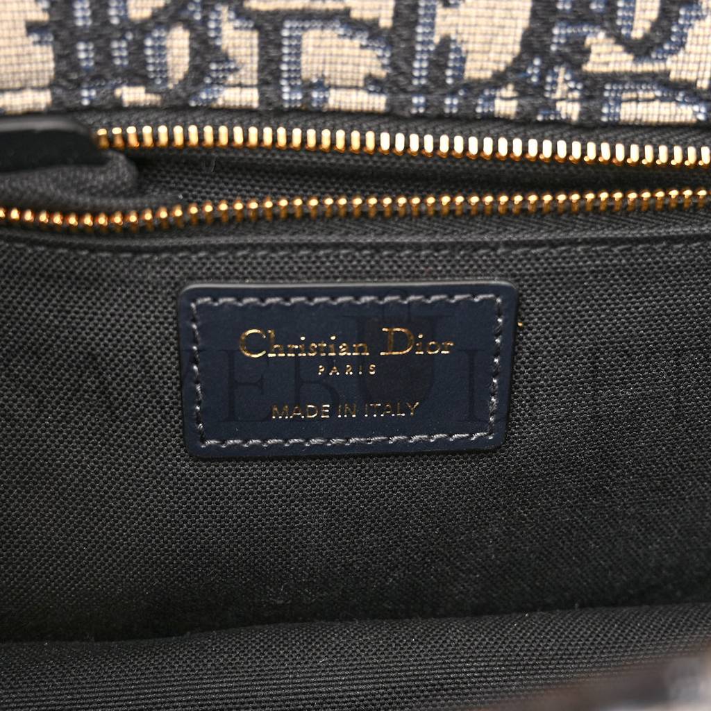 DIOR OBLIQUE 30 MONTAIGNE CHAIN FLAP BAG BLUE (25*15*8.9cm)